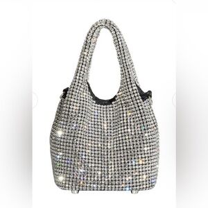Melie Bianco Thea small Crystal small top handle‎ bag
